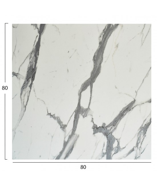 ΕΠΙΦΑΝΕΙΑ ΤΡΑΠΕΖΙΟΥ ΤΕΤΡΑΓΩΝΗ HPL HM5839.31 WHITE MARBLE 80x80εκ