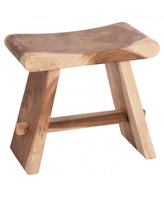 ΒΟΗΘΗΤΙΚΟ ΣΚΑΜΠΟ SADEL HM18294 ΞΥΛΟ SUAR--ΦΥΣΙΚΟ 50x30x45Υεκ.