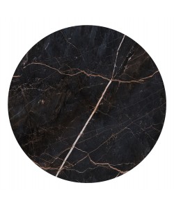 ΕΠΙΦΑΝΕΙΑ ΤΡΑΠΕΖΙΟΥ HPL ΣΤΡΟΓΓΥΛΗ HM5842.34 ΜΑΥΡΟ ΜΑΡΜΑΡΟ Φ70εκ.