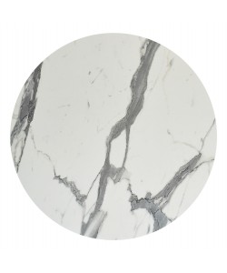 ΕΠΙΦΑΝΕΙΑ ΤΡΑΠΕΖΙΟΥ HPL ΣΤΡΟΓΓΥΛΗ HM5842.31 ΛΕΥΚΟ ΜΑΡΜΑΡΟ Φ70εκ.