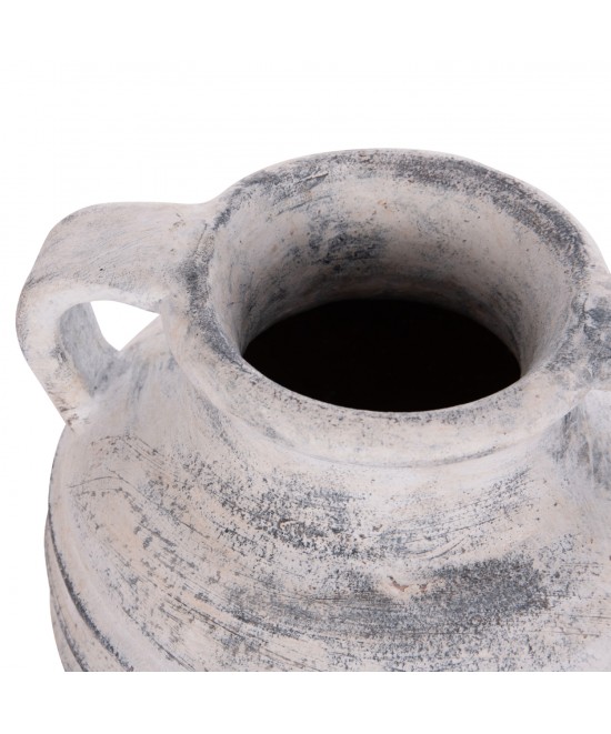 ΔΙΑΚΟΣΜΗΤΙΚΟ ΕΠΙΤΡΑΠΕΖΙΟ ΒΑΖΟ VERMO HM4398 ΤΕΡΑΚΟΤΑ ΣΕ ΑΝΟΙΧΤΟ ΓΚΡΙ Φ21x22Υεκ.