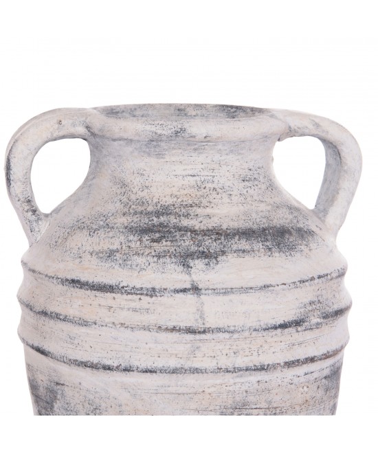 ΔΙΑΚΟΣΜΗΤΙΚΟ ΕΠΙΤΡΑΠΕΖΙΟ ΒΑΖΟ VERMO HM4398 ΤΕΡΑΚΟΤΑ ΣΕ ΑΝΟΙΧΤΟ ΓΚΡΙ Φ21x22Υεκ.