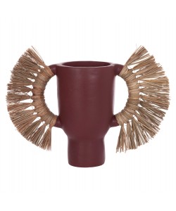 ΕΠΙΤΡΑΠΕΖΙΟ ΔΙΑΚΟΣΜΗΤΙΚΟ ΒΑΖΟ ALICA HM4668.06L ΒΥΣΣΙΝΙ ΤΕΡΑΚΟΤΑ & GRASS--64x22x38Υεκ