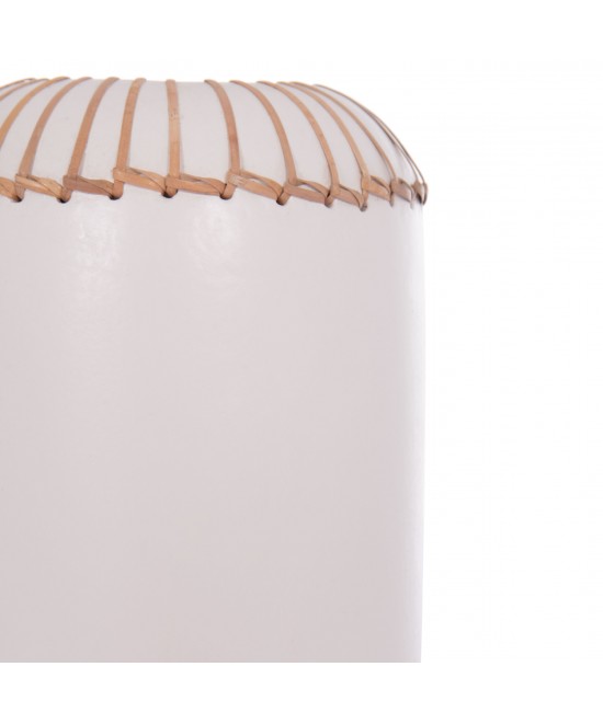 ΕΠΙΤΡΑΠΕΖΙΟ ΔΙΑΚΟΣΜΗΤΙΚΟ ΒΑΖΟ LENNOX HM4675.02S TΕΡΑΚΟΤΑ ΣΕ ΛΕΥΚΟ--Φ18x33Υεκ.
