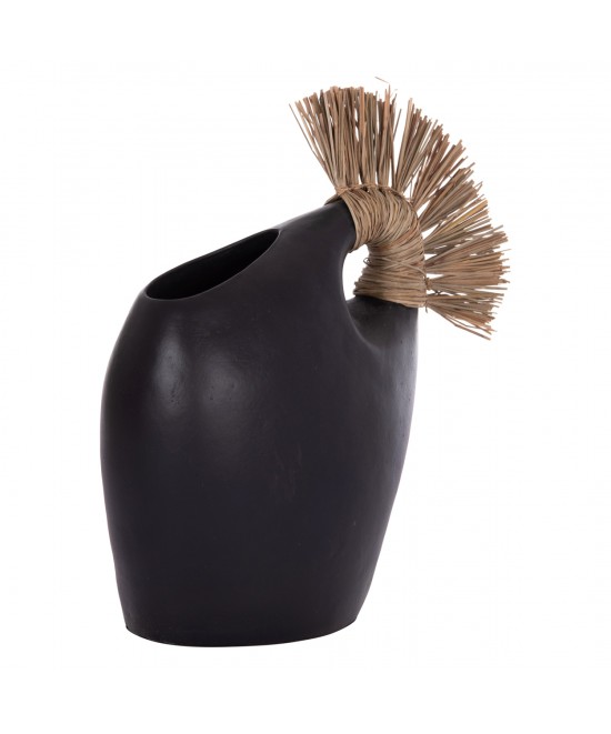 ΕΠΙΤΡΑΠΕΖΙΟ ΔΙΑΚΟΣΜΗΤΙΚΟ ALICA2 HM4671.01 ΜΑΥΡΗ ΤΕΡΑΚΟΤΑ & GRASS--44x18x50Υεκ.