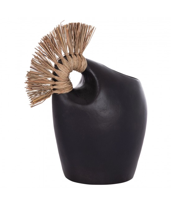 ΕΠΙΤΡΑΠΕΖΙΟ ΔΙΑΚΟΣΜΗΤΙΚΟ ALICA2 HM4671.01 ΜΑΥΡΗ ΤΕΡΑΚΟΤΑ & GRASS--44x18x50Υεκ.