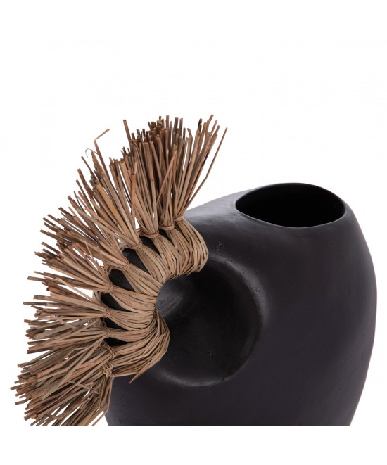 ΕΠΙΤΡΑΠΕΖΙΟ ΔΙΑΚΟΣΜΗΤΙΚΟ ALICA2 HM4671.01 ΜΑΥΡΗ ΤΕΡΑΚΟΤΑ & GRASS--44x18x50Υεκ.