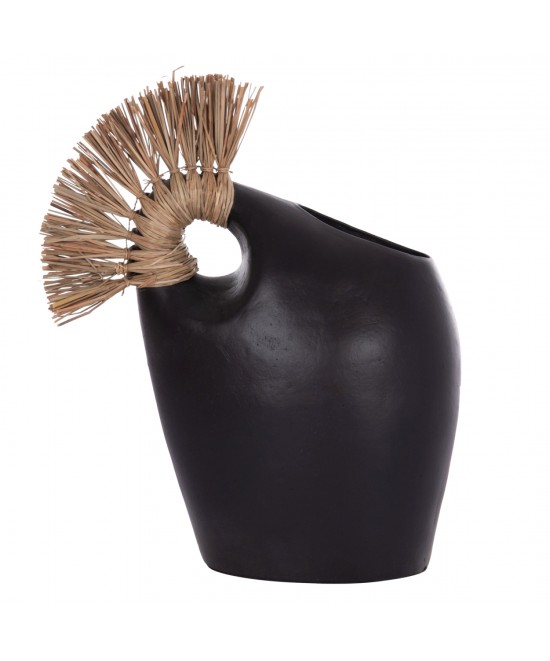 ΕΠΙΤΡΑΠΕΖΙΟ ΔΙΑΚΟΣΜΗΤΙΚΟ ALICA2 HM4671.01 ΜΑΥΡΗ ΤΕΡΑΚΟΤΑ & GRASS--44x18x50Υεκ.