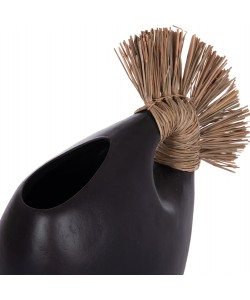 ΕΠΙΤΡΑΠΕΖΙΟ ΔΙΑΚΟΣΜΗΤΙΚΟ ALICA2 HM4671.01 ΜΑΥΡΗ ΤΕΡΑΚΟΤΑ & GRASS--44x18x50Υεκ.