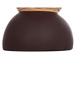 ΔΙΑΚΟΣΜΗΤΙΚΟ ΒΑΖΟ ΔΑΠΕΔΟΥ MAYNARD HM4672.07S TERRACOTTA ΣΟΚΟΛΑΤΙ-RATTAN Φ27.5x50Υεκ