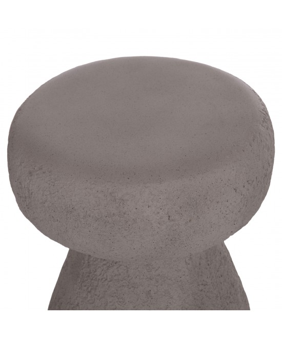 ΣΚΑΜΠΟ ΣΤΡΟΓΓΥΛΟ INTERON HM18171.03 FIBER CEMENT ΣΕ ΓΚΡΙ--Φ34x39Υεκ.