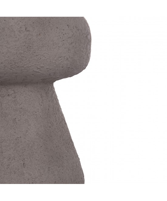 ΣΚΑΜΠΟ ΣΤΡΟΓΓΥΛΟ INTERON HM18171.03 FIBER CEMENT ΣΕ ΓΚΡΙ--Φ34x39Υεκ.