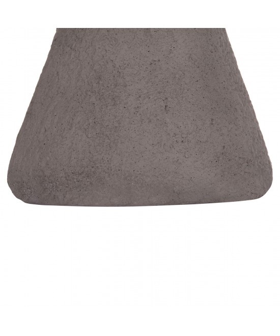 ΣΚΑΜΠΟ ΣΤΡΟΓΓΥΛΟ INTERON HM18171.03 FIBER CEMENT ΣΕ ΓΚΡΙ--Φ34x39Υεκ.