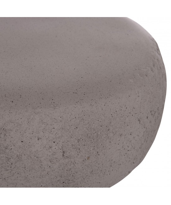 ΣΚΑΜΠΟ ΣΤΡΟΓΓΥΛΟ INTERON HM18171.03 FIBER CEMENT ΣΕ ΓΚΡΙ--Φ34x39Υεκ.