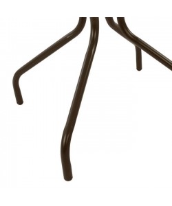 ΤΡΑΠΕΖΙ LIMA Φ60x70Υεκ. ΚΑΦΕ ΜΕΤΑΛΛΙΚΟ ΜΕ ΓΥΑΛΙΝΗ ΕΠΙΦΑΝΕΙΑ HM5079.02