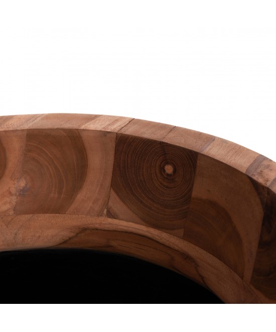 ΔΙΑΚΟΣΜΗΤΙΚΟ ΒΑΖΟ ΔΑΠΕΔΟΥ LINTER HM4662.01L FIBER CEMENT ΜΑΥΡΟ--ΞΥΛΟ ΤΕΑΚ Φ41x47Υεκ.