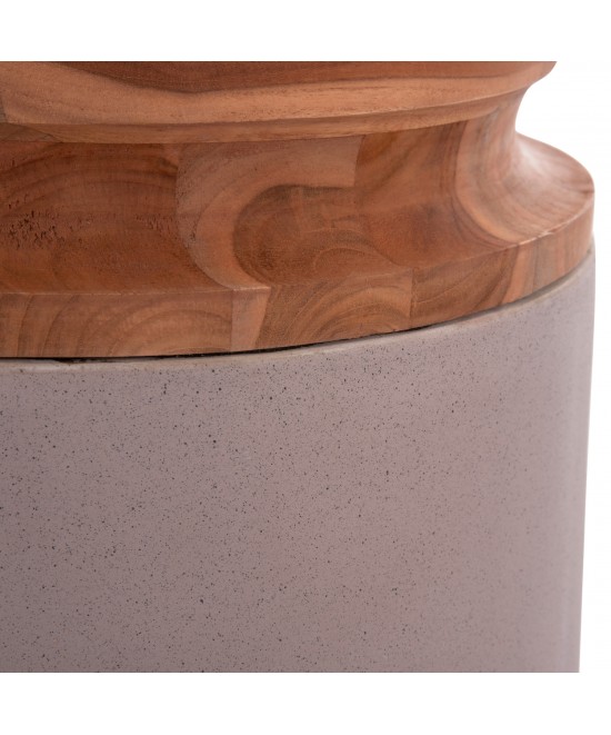 ΔΙΑΚΟΣΜΗΤΙΚΟ ΒΑΖΟ ΔΑΠΕΔΟΥ LINTER HM4662.05L FIBER CEMENT ΓΚΡΙ ΜΑΤ--ΞΥΛΟ ΤΕΑΚ Φ41x47Υεκ