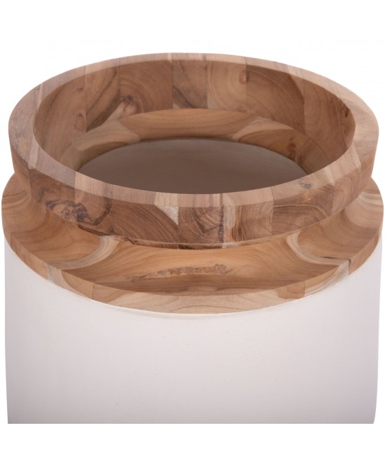 ΔΙΑΚΟΣΜΗΤΙΚΟ ΒΑΖΟ ΔΑΠΕΔΟΥ LINTER HM4662.02L FIBER CEMENT ΛΕΥΚΟ--ΞΥΛΟ ΤΕΑΚ Φ41x47Υεκ. ΔΙΑΚΟΣΜΗΤΙΚΟ ΒΑΖΟ ΔΑΠΕΔΟΥ LINTER HM4662.02L FIBER CEMENT ΛΕΥΚΟ--ΞΥΛΟ ΤΕΑΚ Φ41x47Υεκ.