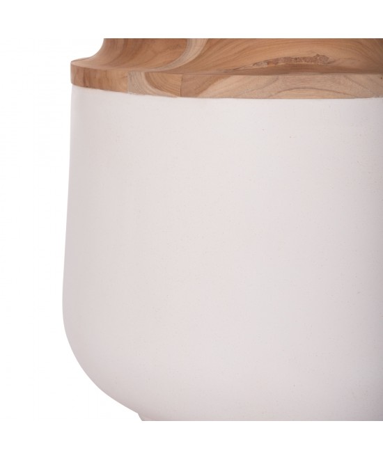 ΔΙΑΚΟΣΜΗΤΙΚΟ ΒΑΖΟ ΔΑΠΕΔΟΥ LINTER HM4662.02L FIBER CEMENT ΛΕΥΚΟ--ΞΥΛΟ ΤΕΑΚ Φ41x47Υεκ. ΔΙΑΚΟΣΜΗΤΙΚΟ ΒΑΖΟ ΔΑΠΕΔΟΥ LINTER HM4662.02L FIBER CEMENT ΛΕΥΚΟ--ΞΥΛΟ ΤΕΑΚ Φ41x47Υεκ.