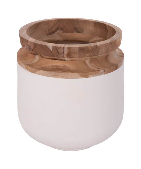 ΔΙΑΚΟΣΜΗΤΙΚΟ ΒΑΖΟ ΔΑΠΕΔΟΥ LINTER HM4662.02L FIBER CEMENT ΛΕΥΚΟ--ΞΥΛΟ ΤΕΑΚ Φ41x47Υεκ. ΔΙΑΚΟΣΜΗΤΙΚΟ ΒΑΖΟ ΔΑΠΕΔΟΥ LINTER HM4662.02L FIBER CEMENT ΛΕΥΚΟ--ΞΥΛΟ ΤΕΑΚ Φ41x47Υεκ.