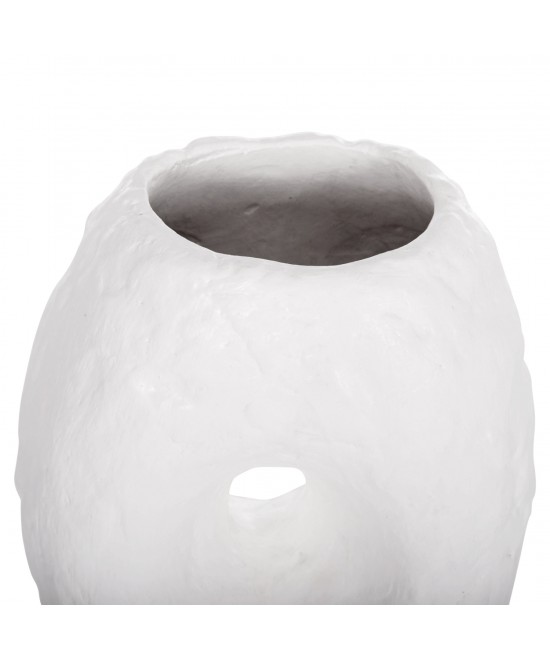 ΕΠΙΤΡΑΠΕΖΙΟ ΔΙΑΚΟΣΜΗΤΙΚΟ ΒΑΖΟ NAMENTIS HM4673.02S ΛΕΥΚΗ ΤΕΡΑΚΟΤΑ--22x13x28Υεκ