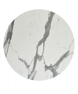 ΕΠΙΦΑΝΕΙΑ ΤΡΑΠΕΖΙΟΥ HPL ΣΤΡΟΓΓΥΛΗ HM6351.31 ΛΕΥΚΟ ΜΑΡΜΑΡΟ Φ120εκ.