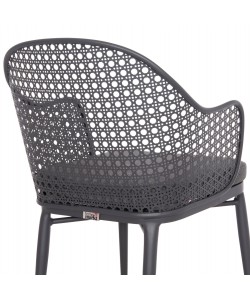 ΣΕΤ ΤΡΑΠΕΖΑΡΙΑΣ ΕΞ.ΧΩΡΟΥ 7ΤΜΧ KRUM HM21154 ΣΚΟΥΡΟ ΓΚΡΙ ΑΛΟΥΜΙΝΙΟ