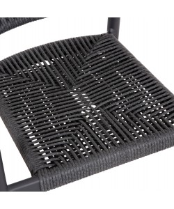 ΣΕΤ ΤΡΑΠΕΖΑΡΙΑΣ ΕΞ.ΧΩΡΟΥ 7ΤΜΧ KRUM HM21153 ΣΚΟΥΡΟ ΓΚΡΙ ΑΛΟΥΜΙΝΙΟ-P.E.TWISTED RATTAN