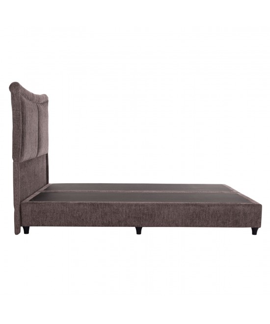 ΚΡEΒΑΤΙ ΔΙΠΛΟ NESTOR HM715.02 ΥΦΑΣΜΑ TEDDY ΚΑΦΕ--ΓΙΑ ΣΤΡΩΜΑ 160x200εκ.