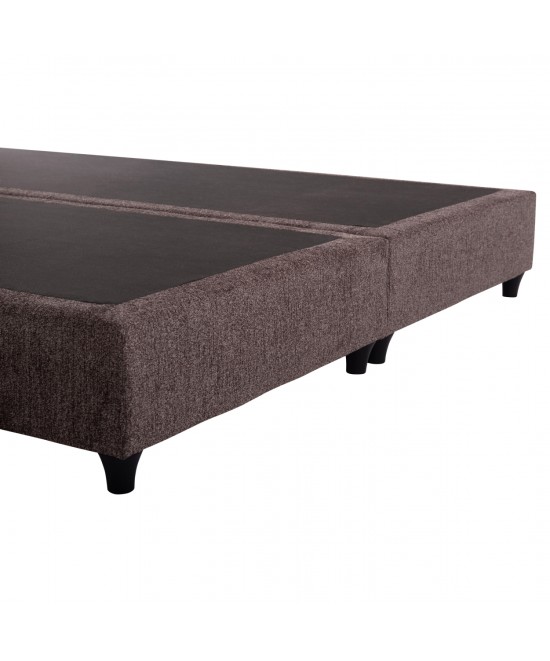 ΚΡEΒΑΤΙ ΔΙΠΛΟ NESTOR HM715.02 ΥΦΑΣΜΑ TEDDY ΚΑΦΕ--ΓΙΑ ΣΤΡΩΜΑ 160x200εκ.