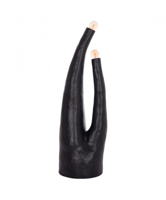 ΔΙΑΚΟΣΜΗΤΙΚΟ ΦΩΤΙΣΤΙΚΟ ΔΑΠΕΔΟΥ TUSKEN HM4702.01 FIBER CEMENT-ΜΑΥΡΟ 50x43x145Υεκ.