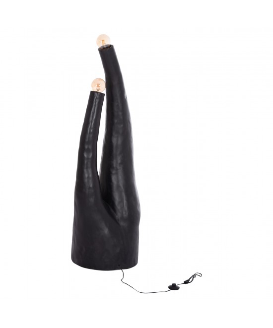 ΔΙΑΚΟΣΜΗΤΙΚΟ ΦΩΤΙΣΤΙΚΟ ΔΑΠΕΔΟΥ TUSKEN HM4702.01 FIBER CEMENT-ΜΑΥΡΟ 50x43x145Υεκ.