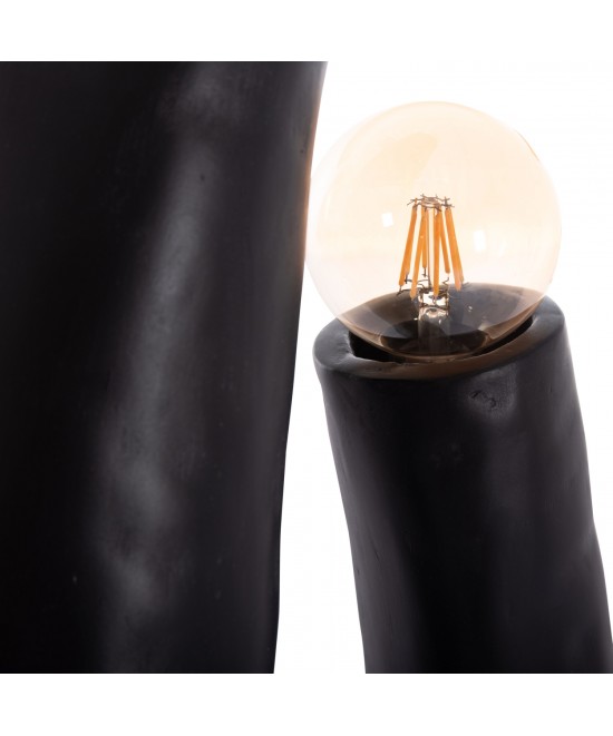 ΔΙΑΚΟΣΜΗΤΙΚΟ ΦΩΤΙΣΤΙΚΟ ΔΑΠΕΔΟΥ TUSKEN HM4702.01 FIBER CEMENT-ΜΑΥΡΟ 50x43x145Υεκ.