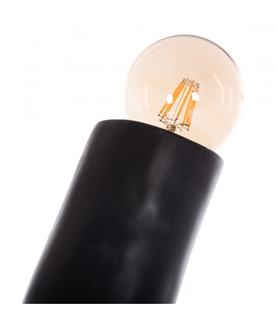 ΔΙΑΚΟΣΜΗΤΙΚΟ ΦΩΤΙΣΤΙΚΟ ΔΑΠΕΔΟΥ TUSKEN HM4702.01 FIBER CEMENT-ΜΑΥΡΟ 50x43x145Υεκ.