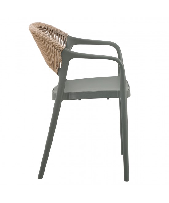 ΠΟΛΥΘΡΟΝΑ ΠΟΛΥΠΡΟΠΥΛΕΝΙΟΥ EVA HM6155.05 OLIVE GREEN--P.P. ΜΠΕΖ ΣΧΟΙΝΙ 56,5x53x80Υεκ.