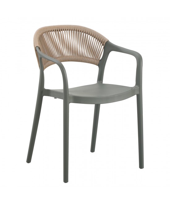 ΠΟΛΥΘΡΟΝΑ ΠΟΛΥΠΡΟΠΥΛΕΝΙΟΥ EVA HM6155.05 OLIVE GREEN--P.P. ΜΠΕΖ ΣΧΟΙΝΙ 56,5x53x80Υεκ.