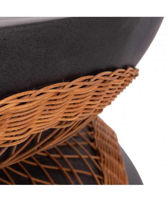 ΤΡΑΠΕΖΙ ΣΑΛΟΝΙΟΥ ΣΤΡΟΓΓΥΛΟ ANNA HM18157.01 FIBER CEMENT ΣΕ ΜΑΥΡΟ-ΦΥΣΙΚΟ RATTAN--Φ92x44.5Υεκ. ΤΡΑΠΕΖΙ ΣΑΛΟΝΙΟΥ ΣΤΡΟΓΓΥΛΟ ANNA HM18157.01 FIBER CEMENT ΣΕ ΜΑΥΡΟ-ΦΥΣΙΚΟ RATTAN--Φ92x44.5Υεκ.