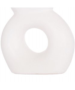 ΕΠΙΤΡΑΠΕΖΙΟ ΔΙΑΚΟΣΜΗΤΙΚΟ ΒΑΖΟ FIORIN HM4666.02S ΤΕΡΑΚΟΤΑ ΣΕ ΛΕΥΚΟ--21x7.5x31Υεκ.