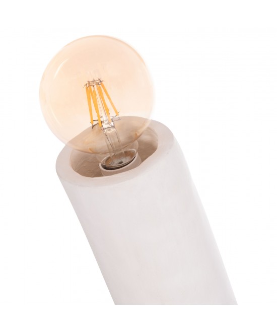 ΔΙΑΚΟΣΜΗΤΙΚΟ ΦΩΤΙΣΤΙΚΟ ΔΑΠΕΔΟΥ TUSKEN HM4702.02 FIBER CEMENT-ΛΕΥΚΟ 50x43x145Υεκ