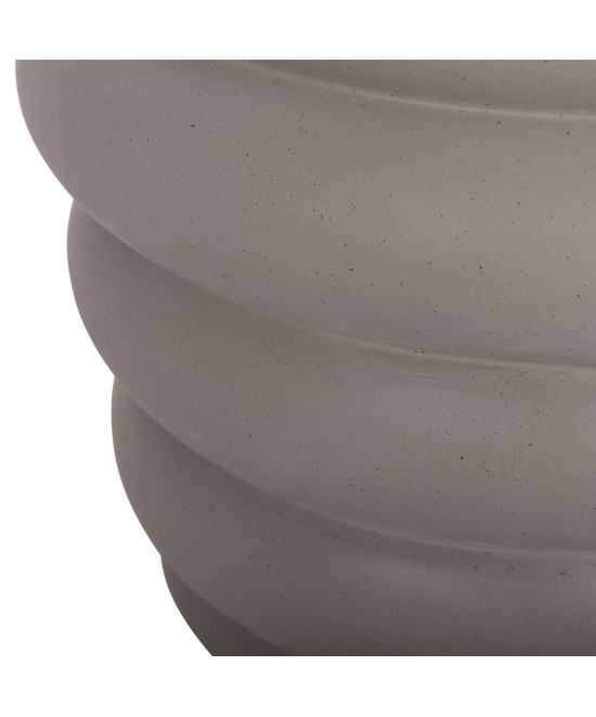 ΣΚΑΜΠΟ PUFFAT HM18172.03 FIBER CEMENT ΓΚΡΙ- ΞΥΛΟ TEAK TOP Φ45x46Υεκ.