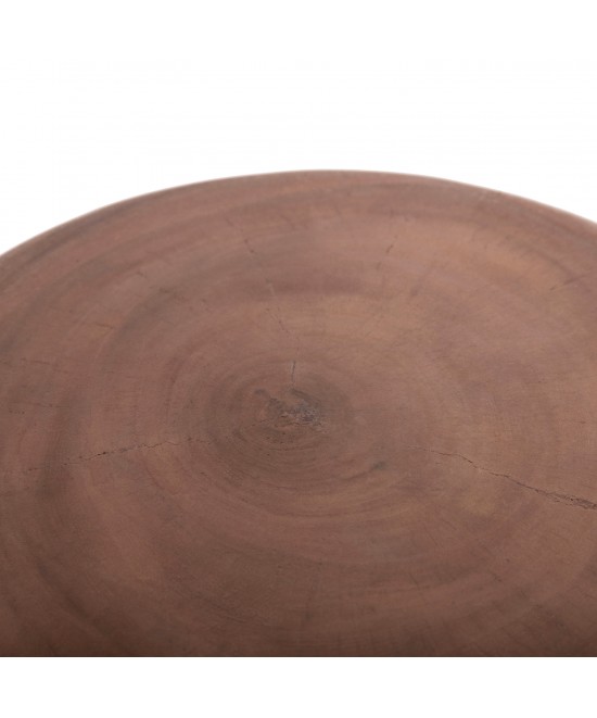 ΣΚΑΜΠΟ PUFFAT HM18172.03 FIBER CEMENT ΓΚΡΙ- ΞΥΛΟ TEAK TOP Φ45x46Υεκ.