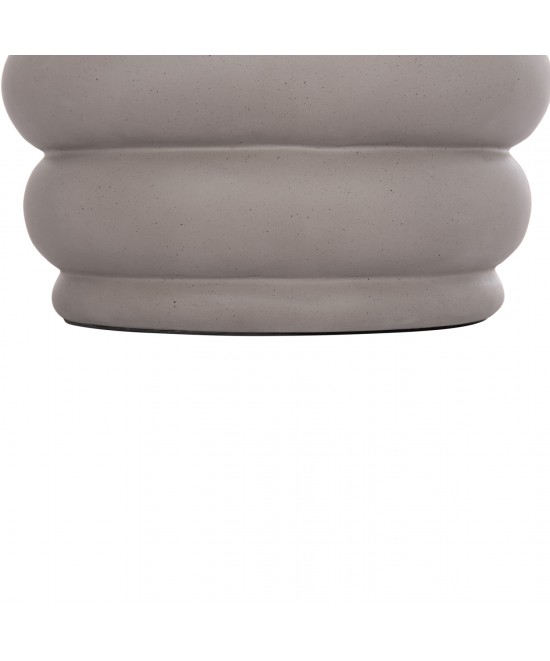 ΣΚΑΜΠΟ PUFFAT HM18172.03 FIBER CEMENT ΓΚΡΙ- ΞΥΛΟ TEAK TOP Φ45x46Υεκ.