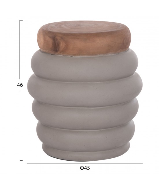 ΤΡΑΠΕΖΙ ΒΟΗΘΗΤΙΚΟ PUFFAT HM18172.03 FIBER CEMENT ΓΚΡΙ- ΞΥΛΟ TEAK TOP Φ45x46Υεκ. ΤΡΑΠΕΖΙ ΒΟΗΘΗΤΙΚΟ PUFFAT HM18172.03 FIBER CEMENT ΓΚΡΙ- ΞΥΛΟ TEAK TOP Φ45x46Υεκ.