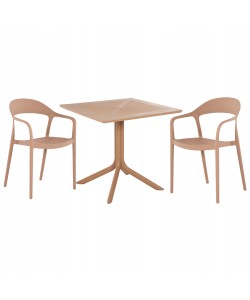 ΣΕΤ ΤΡΑΠΕΖΑΡΙΑΣ ΕΞ.ΧΩΡΟΥ 3ΤΜΧ CLEO HM21136 ΠΟΛΥΠΡΟΥΛΕΝΙΟ ΣΕ ΚΑΠΟΥΤΣΙΝΟ