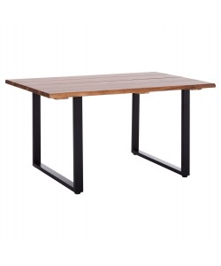 ΤΡΑΠΕΖΙ ΤΡΑΠΕΖΑΡΙΑΣ FRIGGO HM6296.01 ΞΥΛΟ ΑΚΑΚΙΑΣ 3.5εκ πάχος--ΠΟΔΙΑ ΜΕΤΑΛΛΙΚΑ 140x80x77Υεκ.