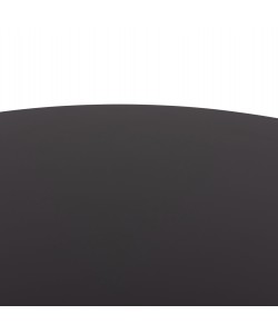 ΤΡΑΠΕΖΙ ΣΤΡΟΓΓΥΛΟ BROLIN HM18141.02 MDF TOP-ΒΑΣΗ ΜΕΤΑΛΛΙΚΗ--ΜΑΥΡΟ Φ90x73Υεκ