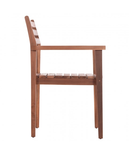 ΠΟΛΥΘΡΟΝΑ KEMPO HM6358 ΞΥΛΟ TEAK ΣΕ ΦΥΣΙΚΟ--58x58,5x88Υεκ.