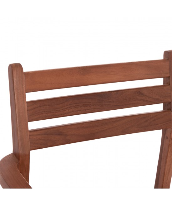 ΠΟΛΥΘΡΟΝΑ KEMPO HM6358 ΞΥΛΟ TEAK ΣΕ ΦΥΣΙΚΟ--58x58,5x88Υεκ.