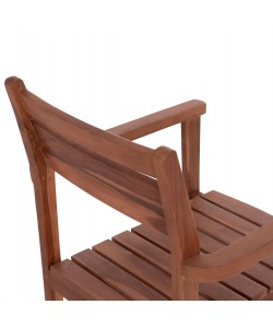 ΠΟΛΥΘΡΟΝΑ KEMPO HM6358 ΞΥΛΟ TEAK ΣΕ ΦΥΣΙΚΟ--58x58,5x88Υεκ.