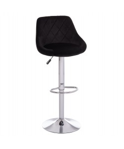 ΣΚΑΜΠΟ ΜΠΑΡ ROSE HM204.44 ΜΕ ΑΜΟΡΤΙΣΕΡ ΧΡΩΜΙΟΥ & ΜΑΥΡΟ ΒΕΛΟΥΔΟ 48x45x105Υεκ.